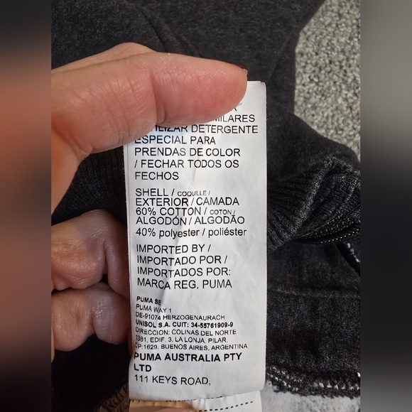 Puma Zipper Front Athletic Jacket Unisex Size Large Gym Streetwear Workout - Picture 8 of 8